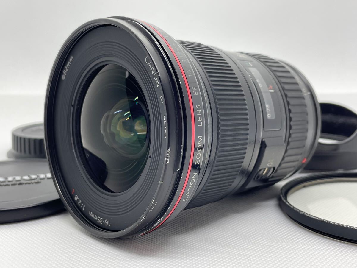【B 並品】CANON EF 16-35mm f2.8 L Ⅱ USM キャノン 広角ズームレンズ フード付き GS12