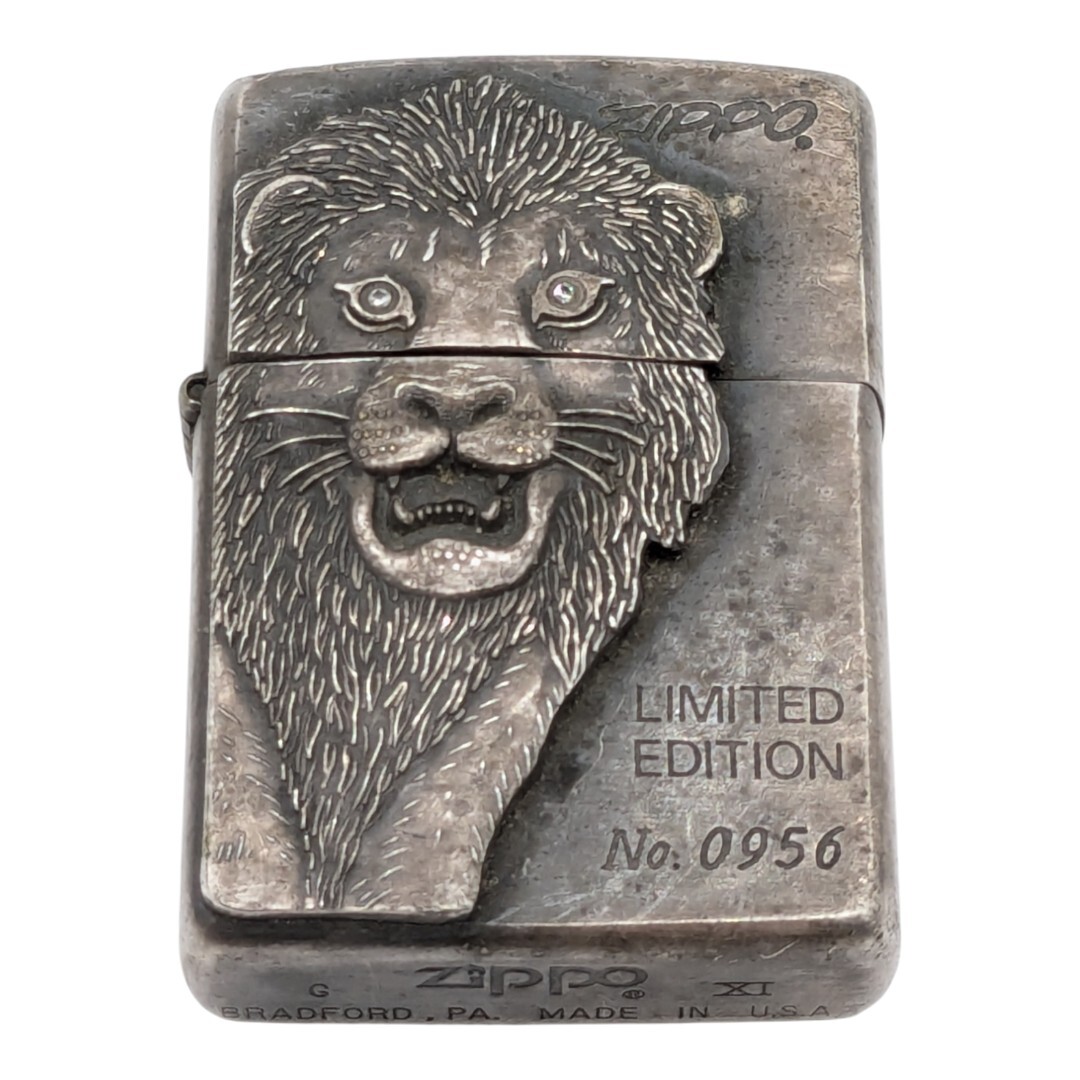 ライオン zippo ダイヤモンド LIMITED EDITION ジッポー オイルライター 天然ダイヤモンド 限定2000個