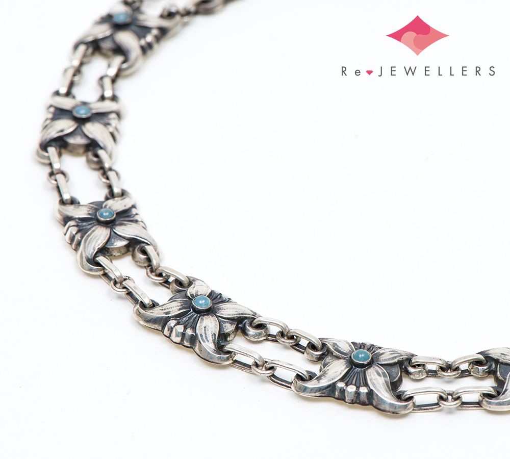 ジョージ・ジェンセン ムーンライト ブロッサム(MOONLIGHT BLOSSOM) アジア限定モデル クォーツ ネックレス【中古】