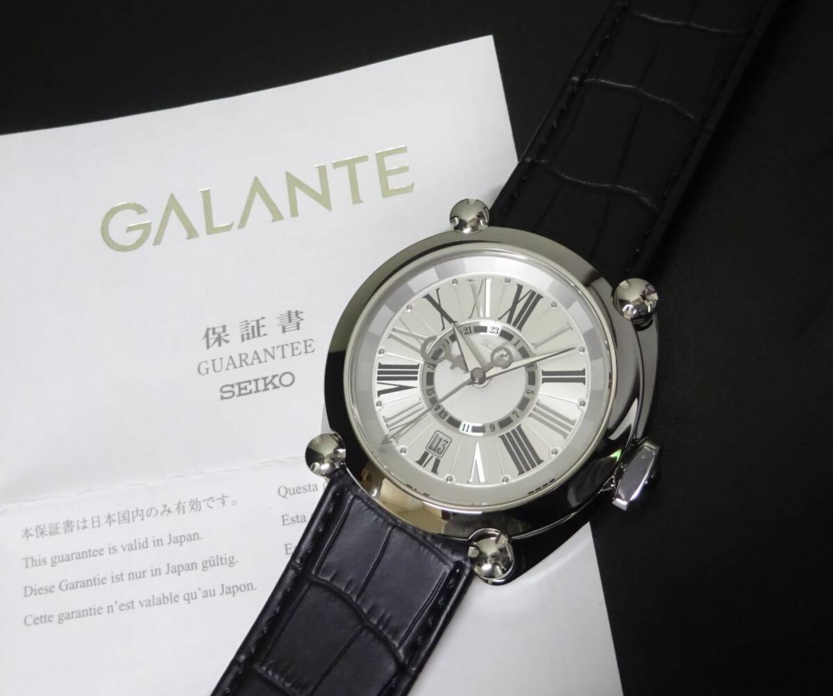 2025年1月OH・仕上済 SEIKO セイコー ガランテ メカニカル GMT SBLM001 8L36-00C0 自動巻 メンズ 箱保あり 本物