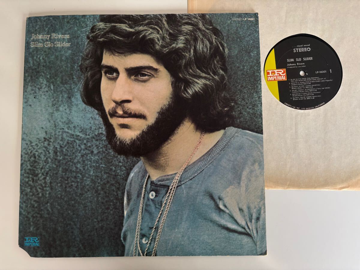 【70年US Ori/GATEFOLD】Johnny Rivers / Slim Slo Slider LP IMPERIAL LP-16001 ジョニー・リヴァース,Hal Blaine,Marty Paich,Jim Horn,