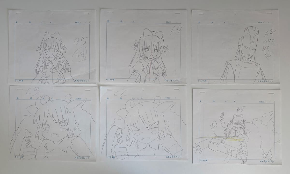 ●セイントオクトーバー 原画6枚 スタジオコメット