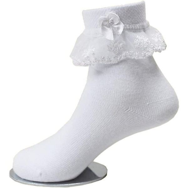 子供 レース ソックス リボン 靴下 こども 女の子 キッズ フォーマルソックス ハロウィン 20-22cm
