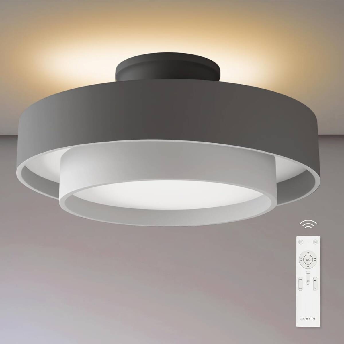 シーリングライト LED照明 インテリア照明 LEDシーリングライト 天井照明 ledcl-dp09-gy