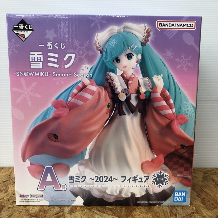未使用 BANDAI 一番くじ A賞 雪ミク 2024 フィギュア 初音ミク [jgg]