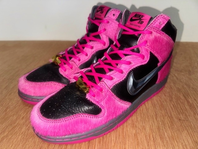 美品 ナイキ NIKE SB ダンクハイ ダンク dunk RUN THE JEWELS ランザジュエルズ スニーカー レザースニーカー シューズ 