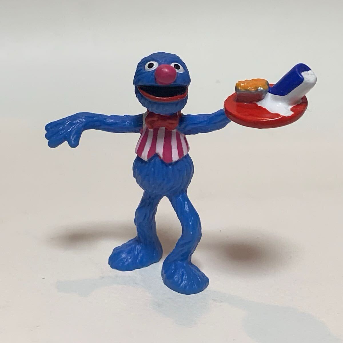 【Vintage】セサミストリート グローバー PVC フィギュア ウェイター セサミ 人形 アメトイ Applause Sesame Street Grover Figure 