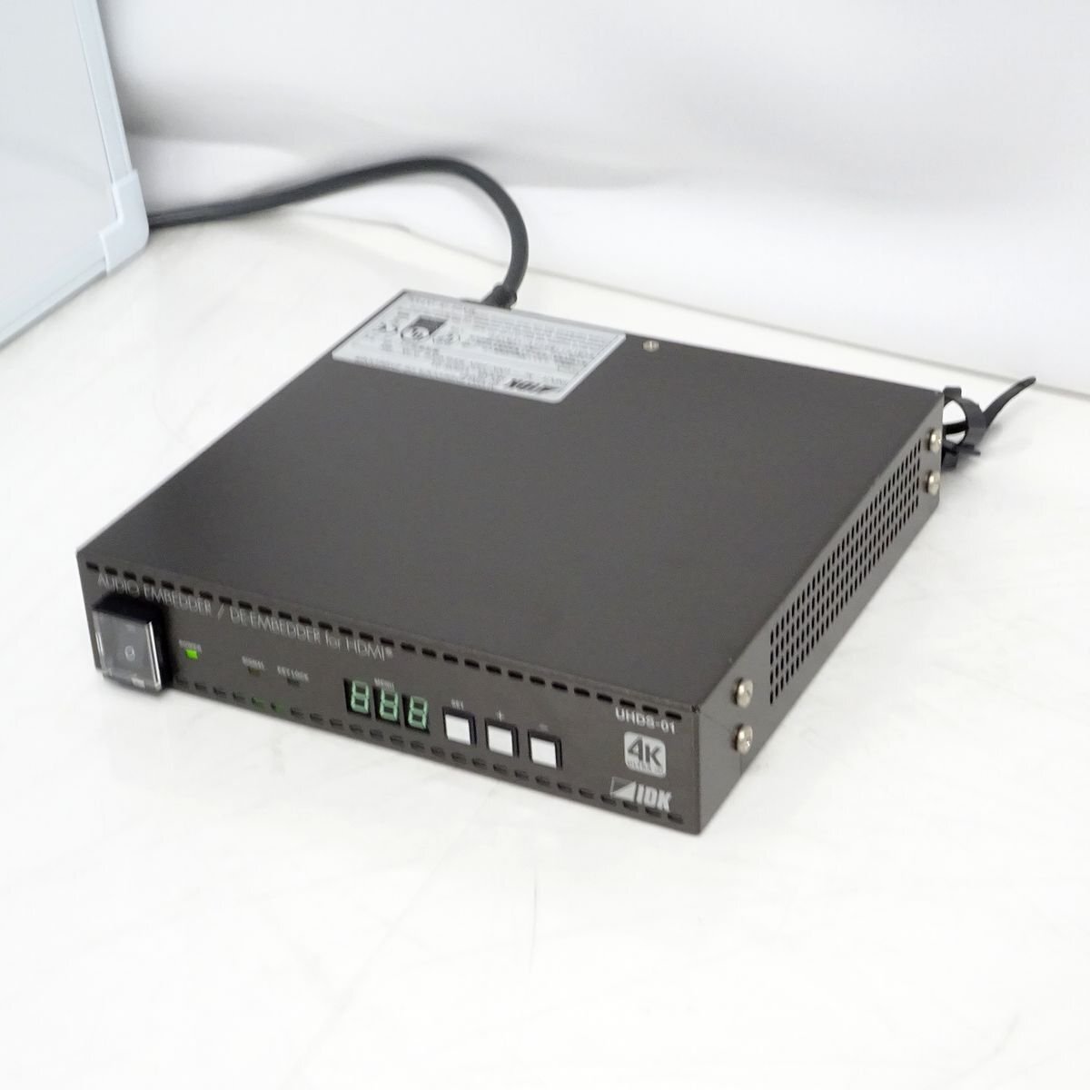 IDK UHDS-01 4K＠60対応 HDMIオーディオエンベデッダー・ディエンベッダー【中古/訳あり動作品】#414053
