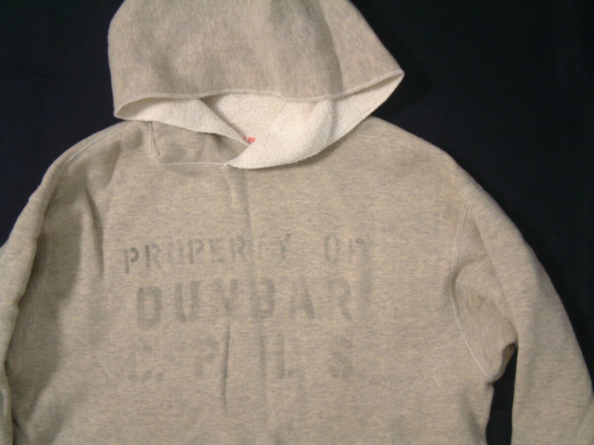 HOOD SWEATSHIRT DUNBAR STENCIL THE REAL McCOY’S / 検 パーカー スエット スウェットパーカー