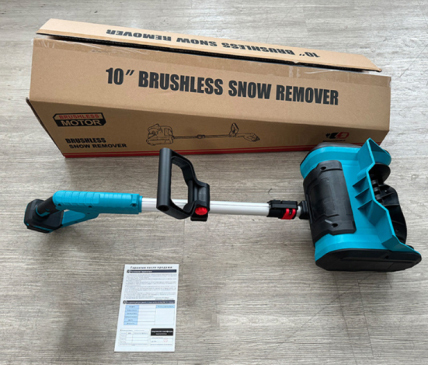 電動動除雪機 21Vバッテリー*1 コードレス電動スノースロー スノーショベル 折りたたみ 除雪機 家庭用18Vマキタバッテリー対応 軽量 便利