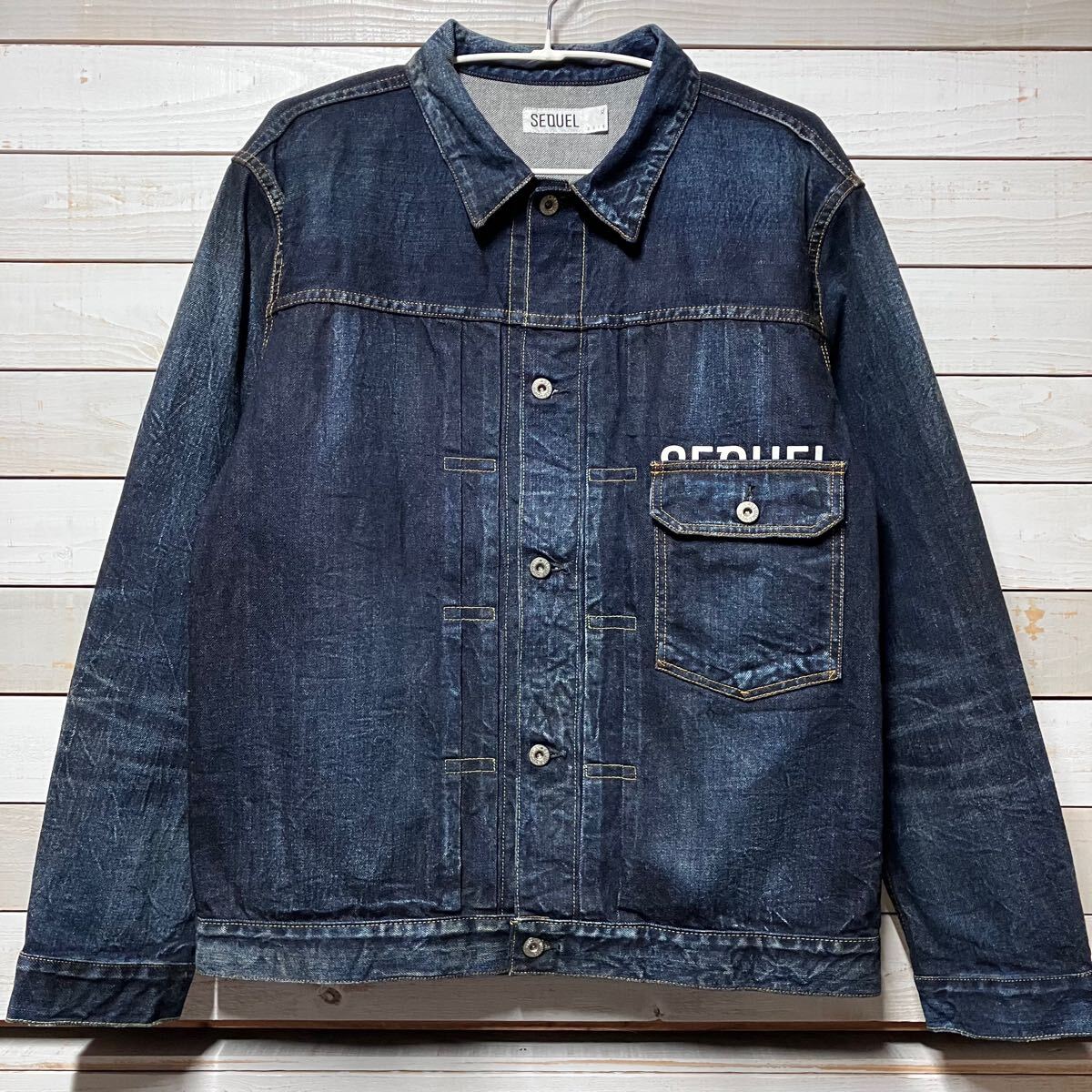 SIZE XL SEQUEL DENIM JACKET INDIGO FRAGMENT DESIGN シークエル デニム ジャケット インディゴ フラグメント Gジャン 2019