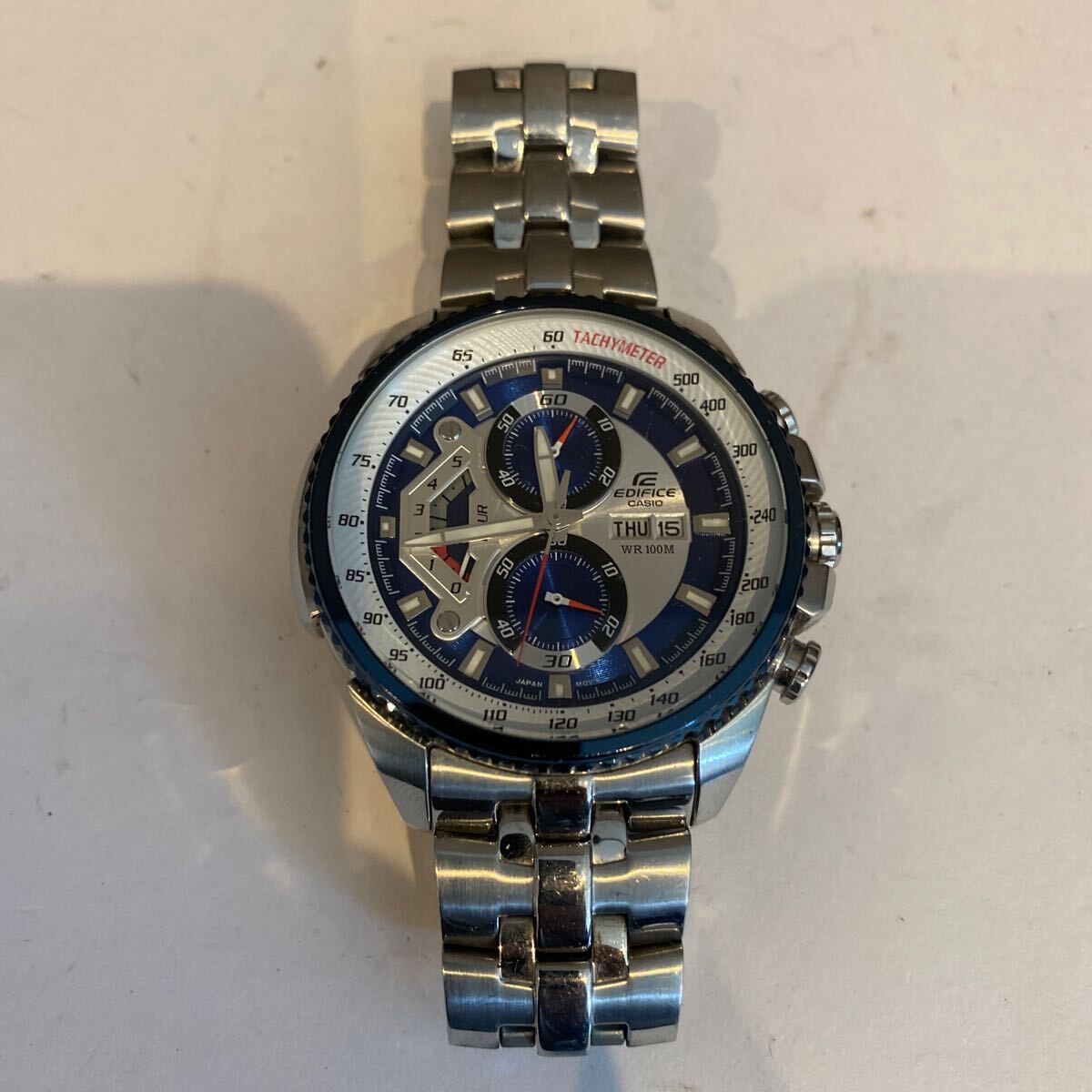 CASIO カシオ　EDIFICE エディフィス　 クロノグラフ　EF-558 稼働品