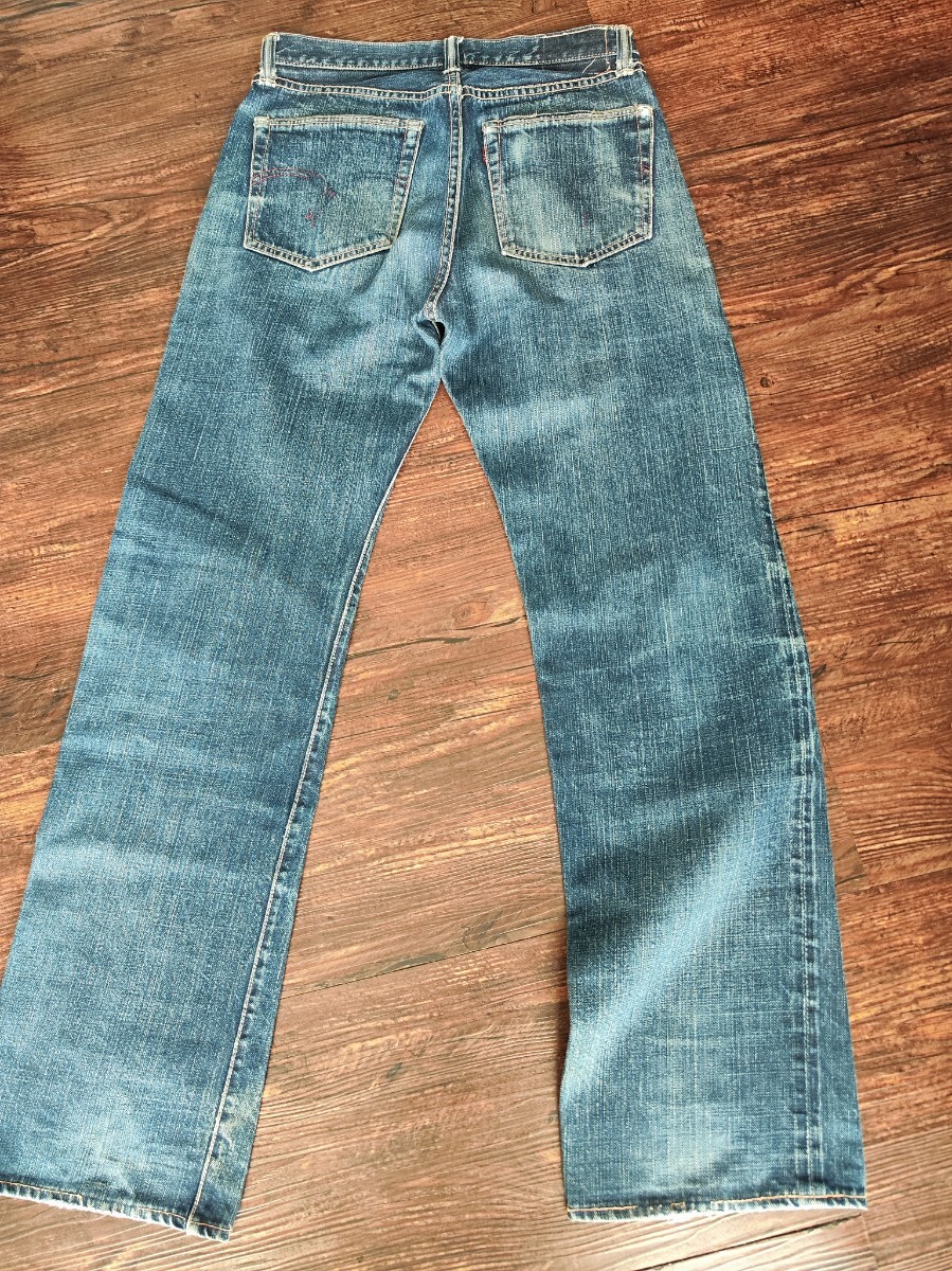 古着THE FLAT HEAD ジーンズ 赤タブ旧ステッチ デニム デニムパンツ ビンテージ　赤耳　