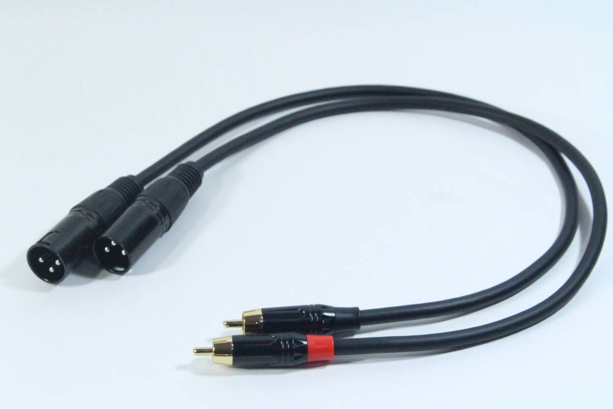 MOGAMI 2549【RCA ‐ XLRオス　0.5m ペア】オーディオ変換ケーブル　ノンブランド　送料無料