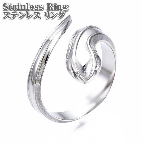 スネークラップ オープンリング 15号 スネーク リング ステンレス リング 蛇 指輪