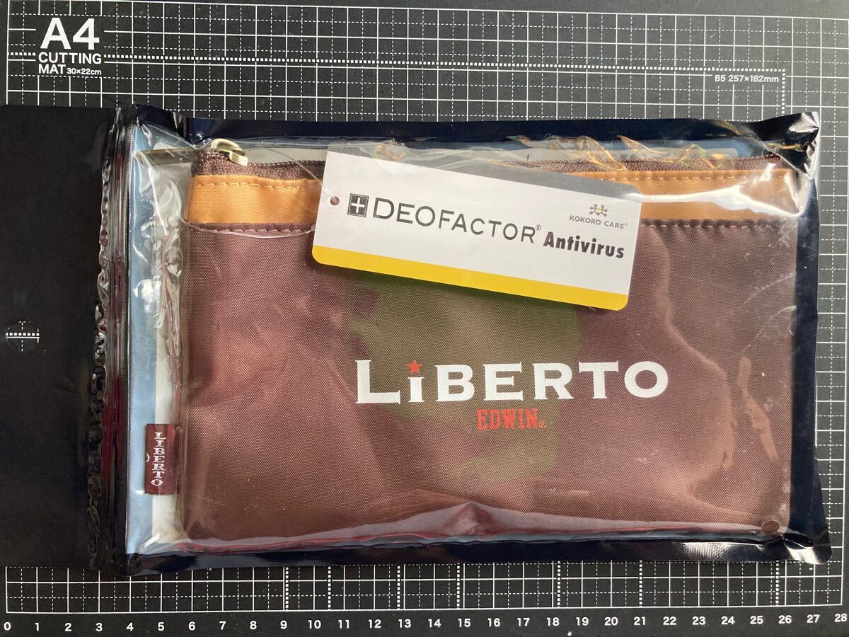 エドウィン　ポーチ　NO.83LB70ポリエステル サイズ12.5×21×1 cm LiBERTO EDWIN