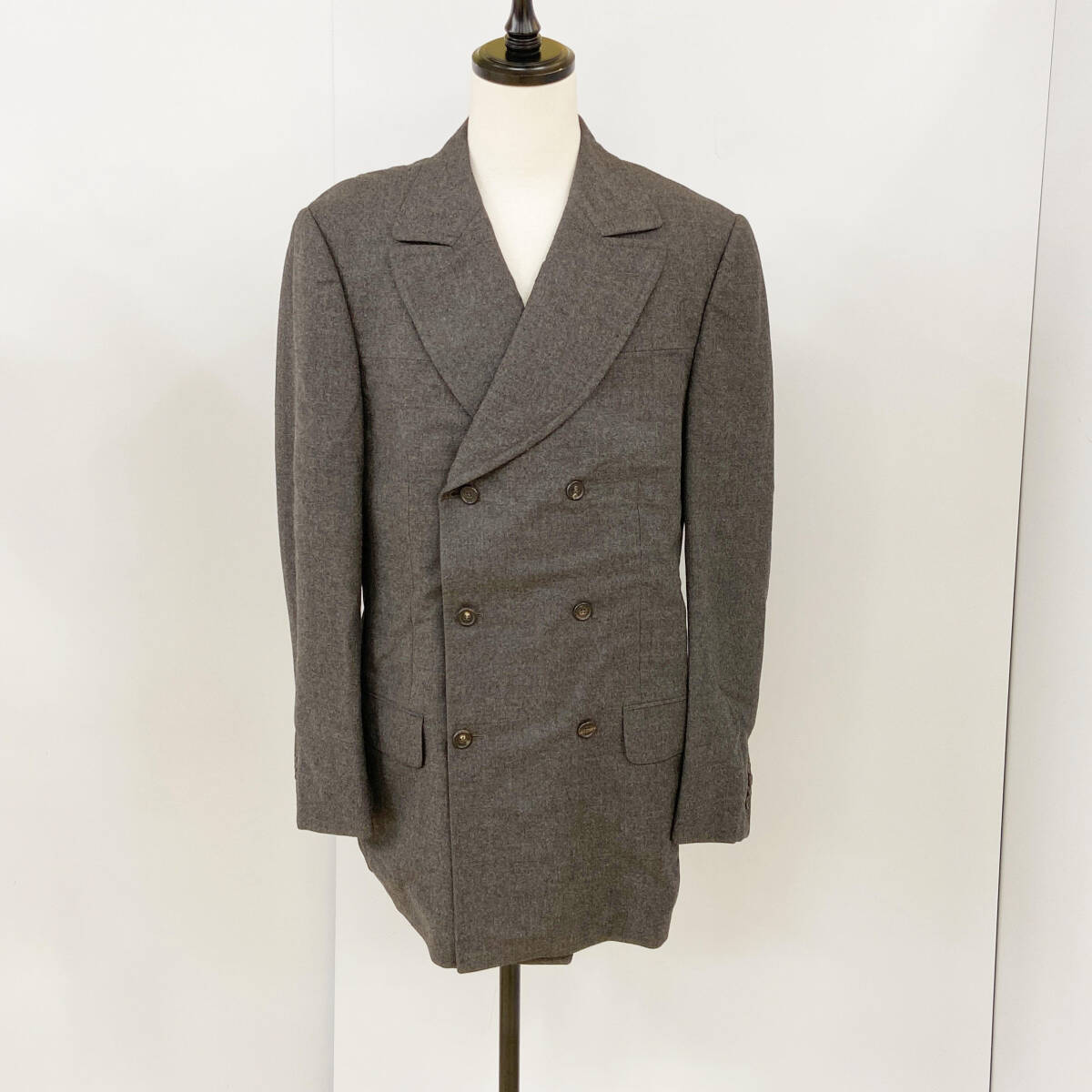 美品 GUCCI グッチ コート メンズ 52 XLサイズ相当 グレー