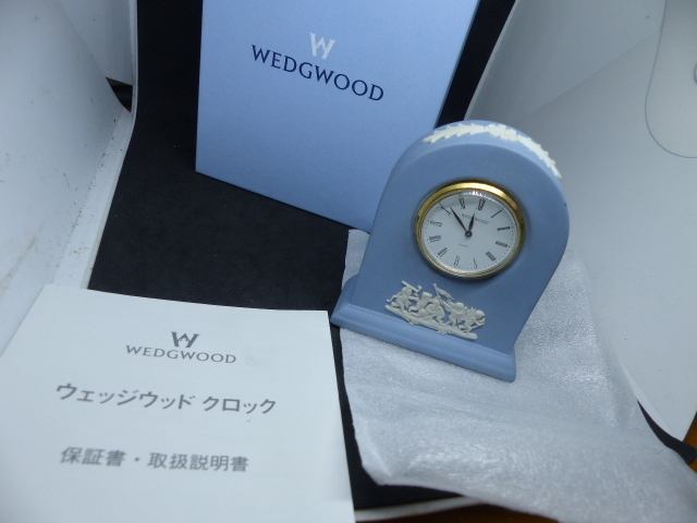 作動良好 WEDGWOOD 時計 箱付