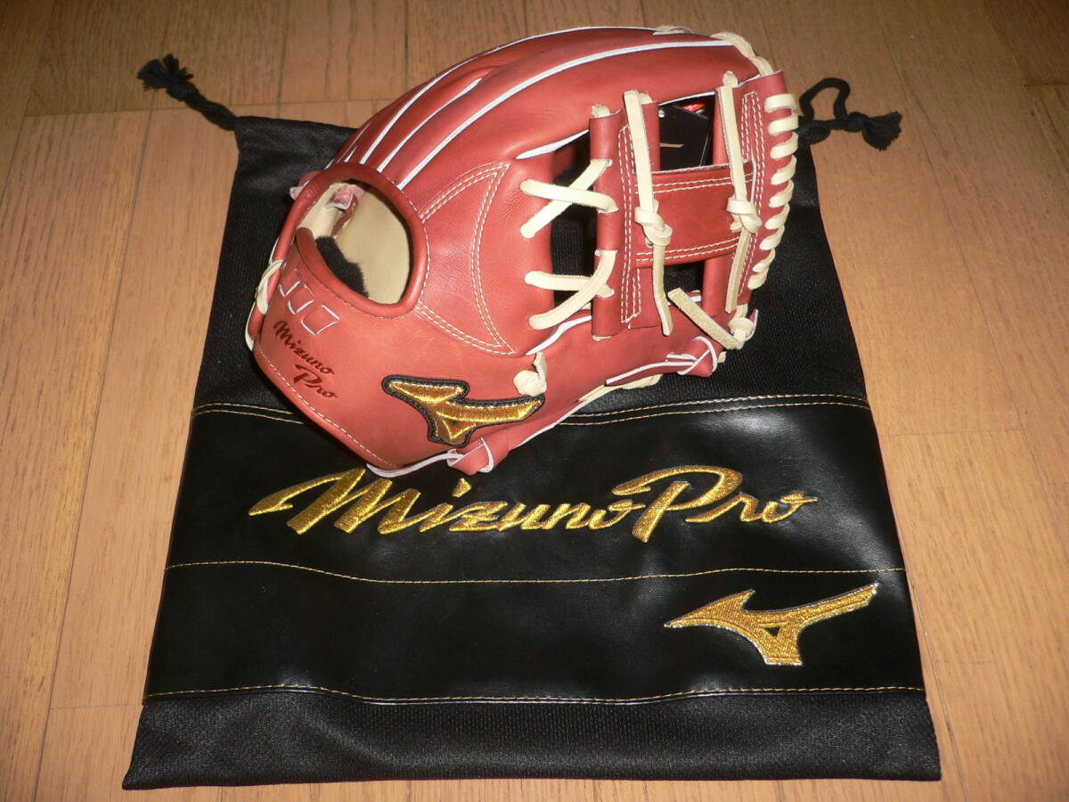 新品未使用 ミズノプロ 硬式用 グローブ 1AJGH28213 66 サイズ9 ローズブラウン 内野手用 右投げ mizuno pro ミズノ プロ MizunoPro グラブ
