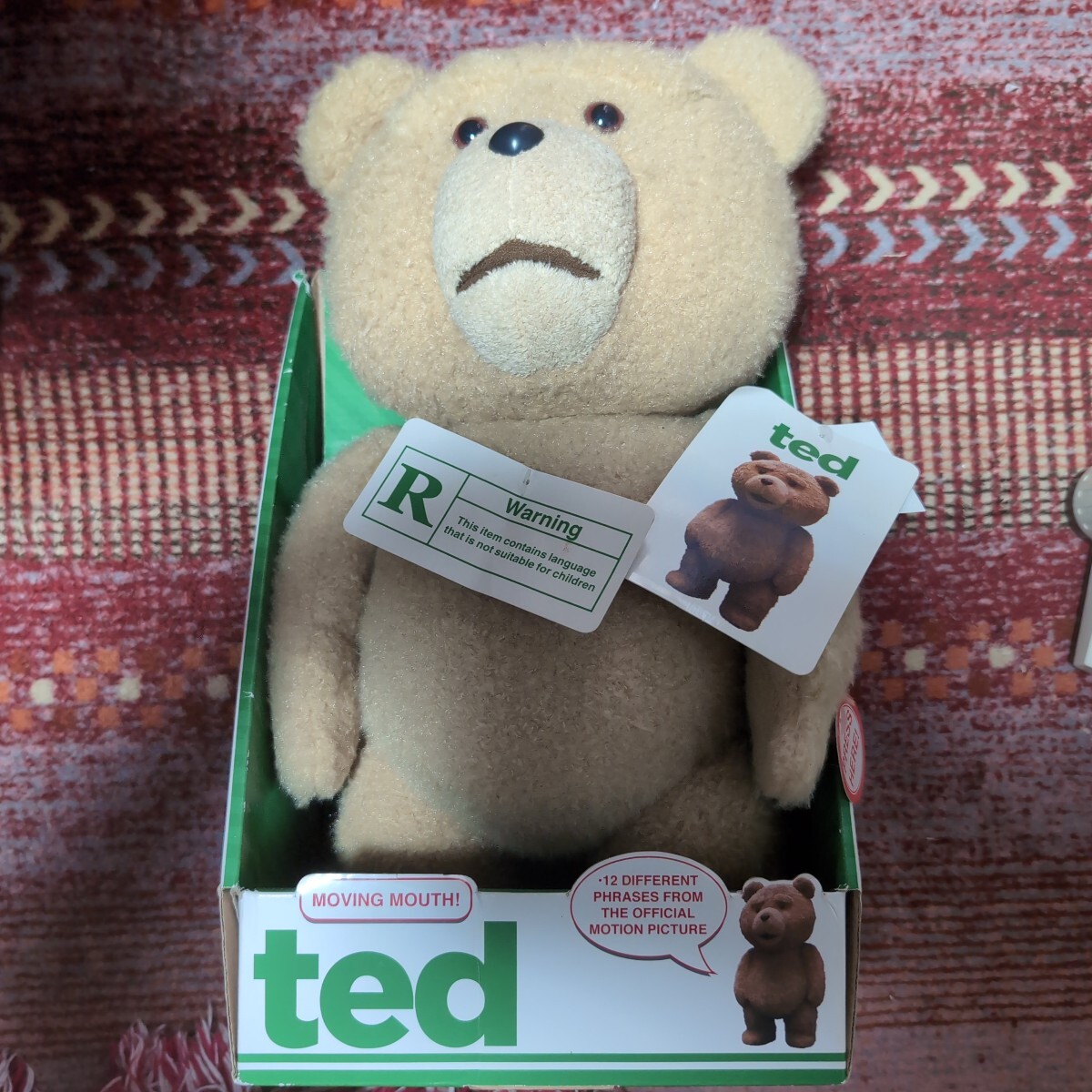 希少！レア！映画 TED テッド トーキング ぬいぐるみ 16インチ 約40cm クリーントーキング版(通常版) グッズ テディベア 緑タグ