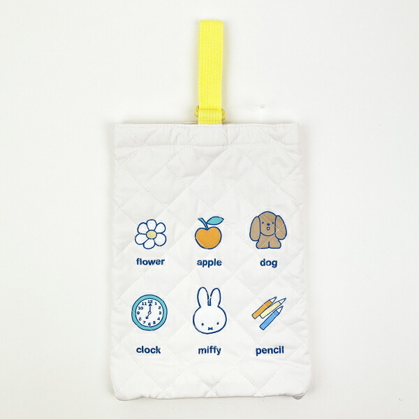ミッフィー miffy キルトシューズバッグ アイボリー スクール キッズ拍卖
