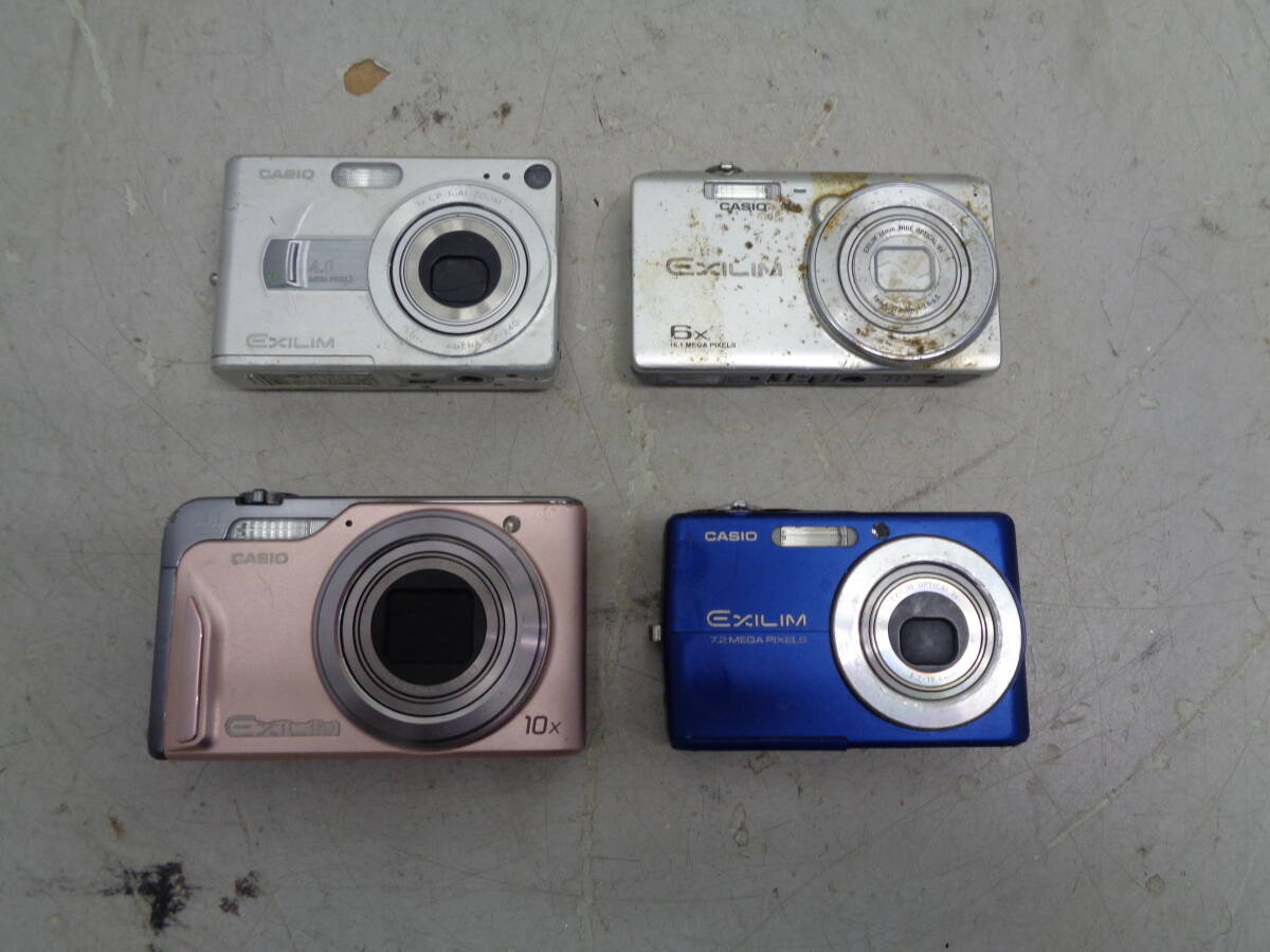 C2472　デジカメまとめ売り4個 Casio カシオ EXILIM EX-Z700/ EX-H15 / EX-Z40 /EX-Z829 / ①サイズ / ①AV-3