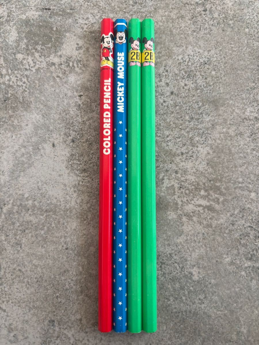 昭和レトロ　鉛筆　鉛筆　昭和　ミッキーマウス　ミッキー　レトロ　レトロ鉛筆　