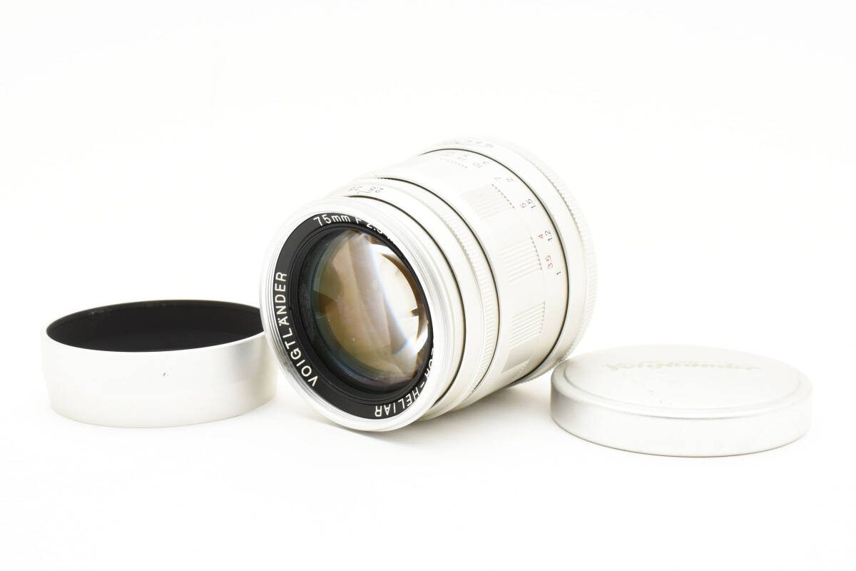 フォクトレンダー Voigtlander COLOR-HELIAR 75mm F2.5 MC シルバー ライカ Leica