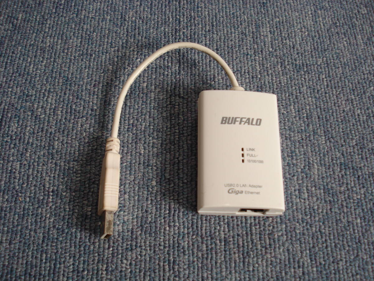 中古 BUFFALO Giga対応 USB2.0用 LANアダプター LUA3-U2-AGT ジャンク扱い