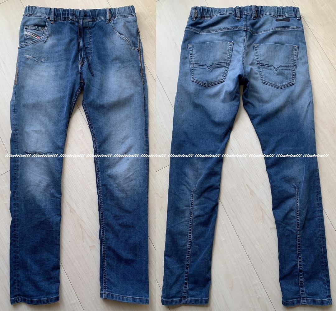 定価50,000円 DIESEL JOGG JEANS “KROOLEY-NE” R68CK スウェット デニム パンツ 32 ディーゼル 近年モデル グレン・マーティンス