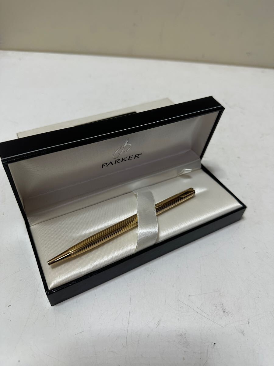 A716 PARKER パーカー ボールペン 文房具 ゴールド ツイスト式　箱付　 筆記用具