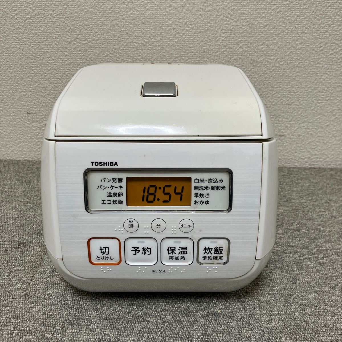 TOSHIBA 東芝 炊飯器 RC-5SL 3合炊き　　＊動作確認済み　J-766