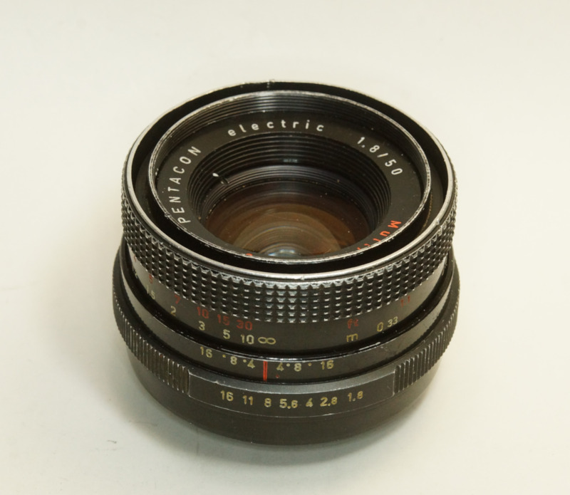 ドイツ製 PENTACON electric 1.8/50 Red Multi Coating M42 270B-292 ブラック 後前期型 小文字