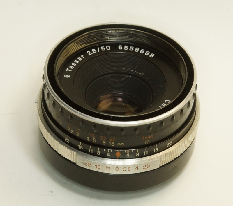ドイツ製 Carl Zeiss Jena Tessar 2.8/50 Q1 レジン M42 888N-688 絞羽6枚 Q1 絞込レバー 60年代