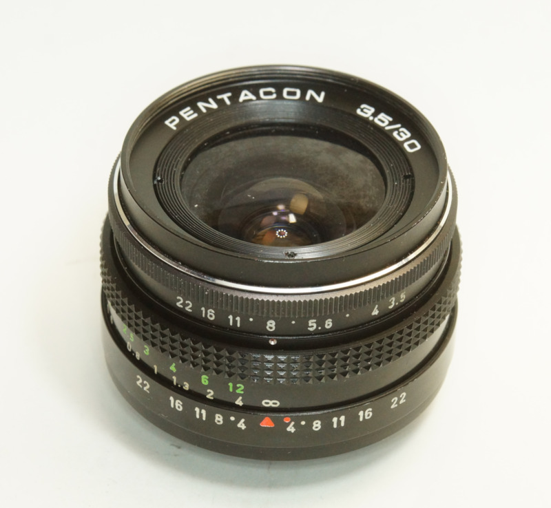 ドイツ製 PENTACON 3.5/30 M42 62NB-443 ブラック 後期型 Ty4 新字体 緑文字