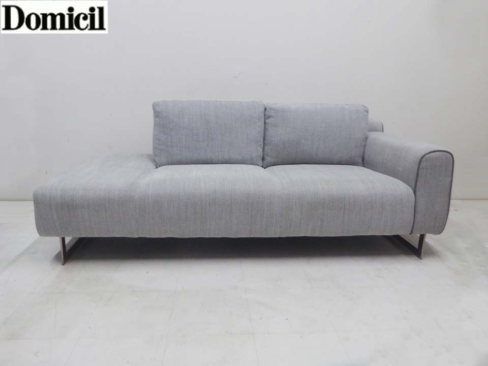 IDC大塚家具■Domicil ドミシール■定価32万円　片アームソファ 3人掛けソファ DM-0346 幅210cm クリーニング済
