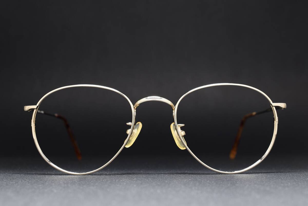 デッドストック Anglo American by PENTAX A-122 Col 011 1/20 12KGF 50-20 メガネ サングラス フレーム 12金張り ヴィンテージ