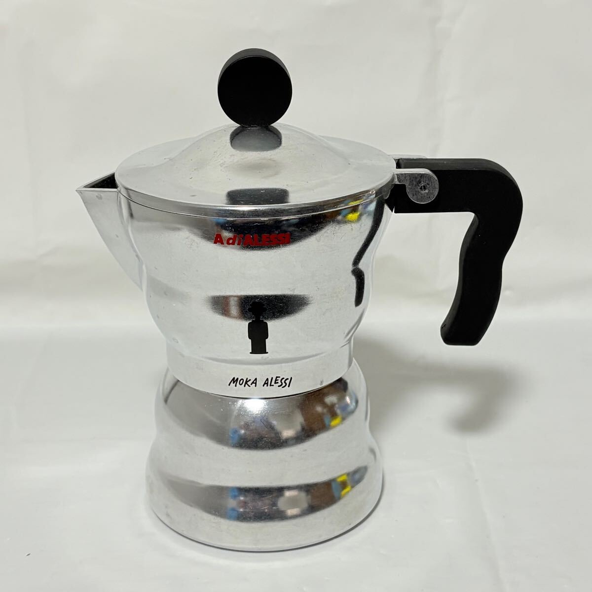 Alessi Moka アレッシィ　エスプレッソメーカー　高さ12.5cm 中古保管品 コーヒーメーカー