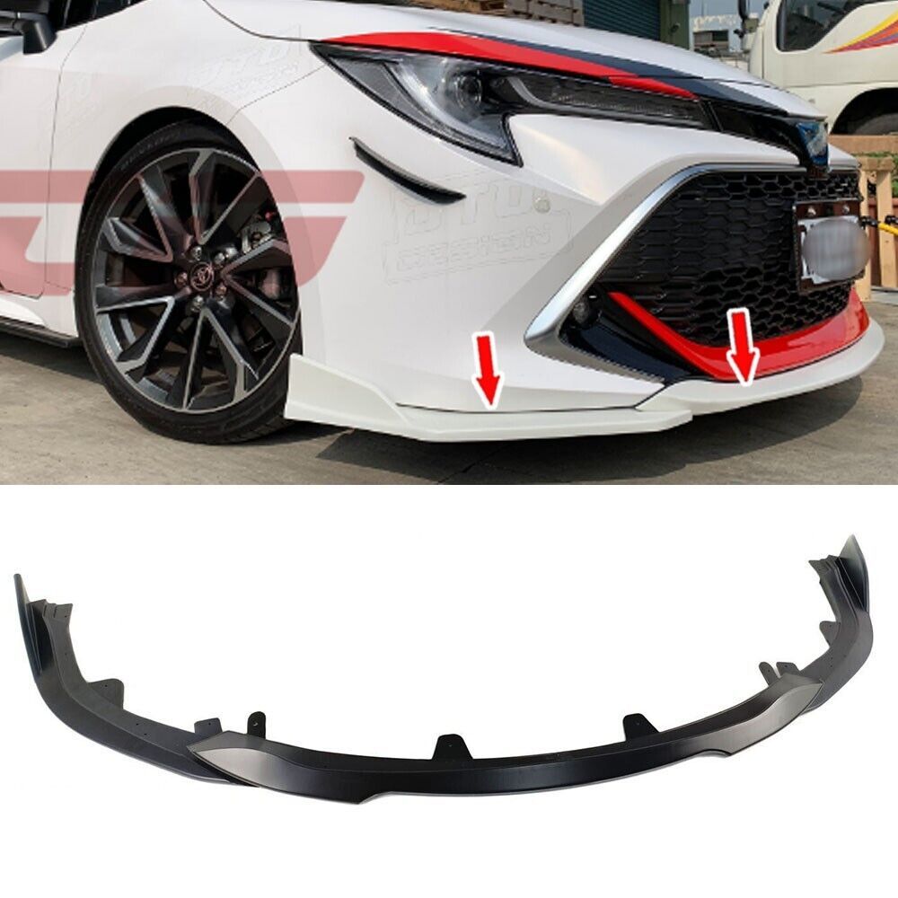 【即納品】トヨタ カローラスポーツ NRE210H NRE214H ZWE211H フロントリップスポイラーカバー3PCS 素地 無塗装 マイナー前
