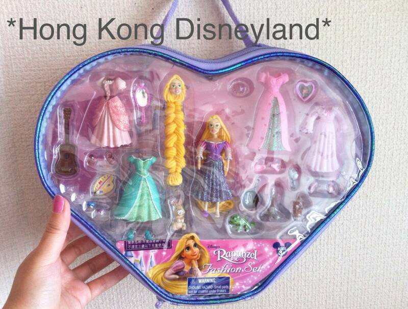 2017年 レア 香港ディズニーランド ラプンツェル 着せ替え バッグ 収納 セット 人形 ドール　プリンセス　誕生日　プレゼント　女の子