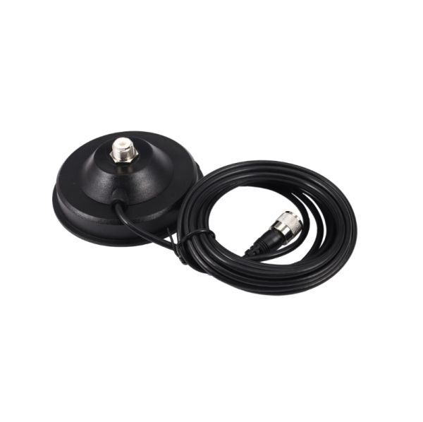 直径11センチ 強力マグネットアンテナ基台 同軸ケーブル　5m MJ-MP 車載 アンテナ基台 RG58 ゴムパット付き