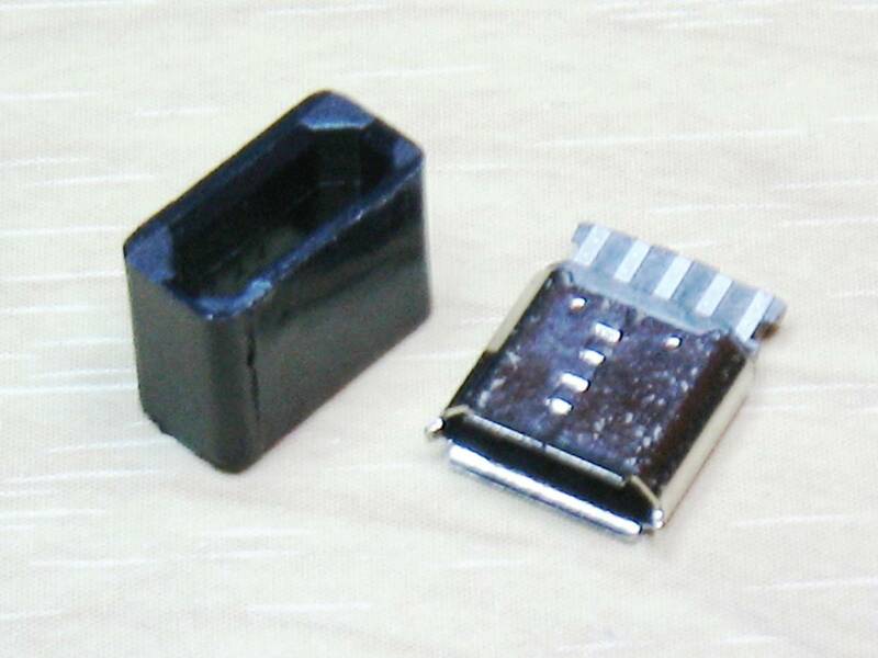 (送料84円～) USB Micro-B メス 5ピン ソケット コネクタ― 修理 パーツ 在庫6セット