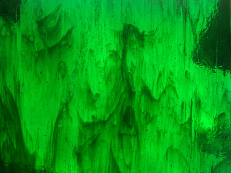 702　緑　端材　259x227mm　切端　端硝子　グリーン　板 ガラス　照明　ランプ　アート　ステンドグラス材料 stained glass part　green
