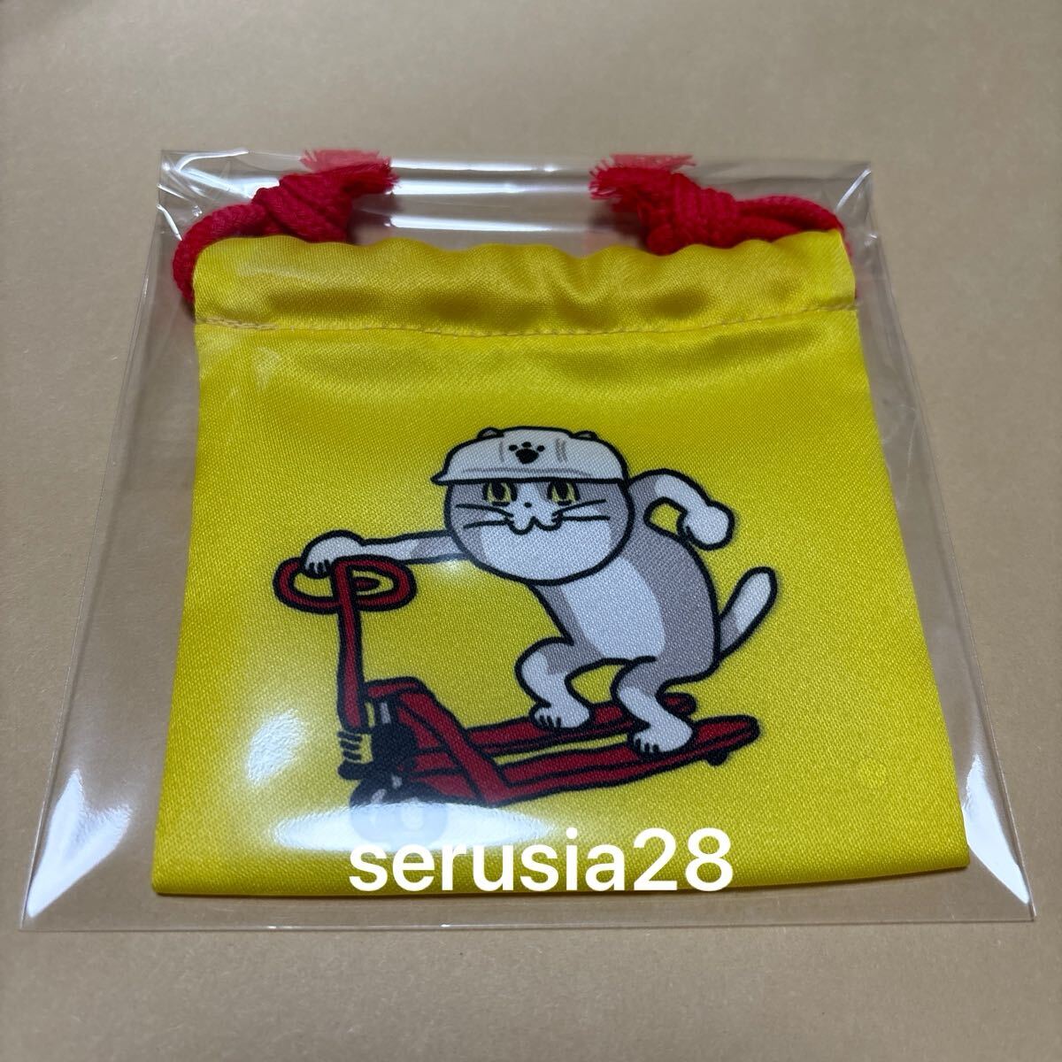 電話猫 仕事猫 現場猫 トレーディングミニ巾着 DENGER 巾着 小物入れ くまみね ヨシ！ 猫 