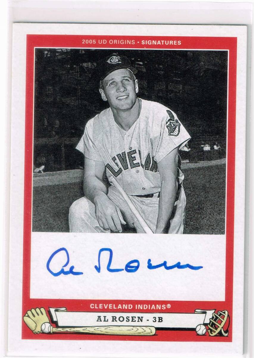MLB 2005 UD Origins Signatures Autograph #RO1 Al Rosen Auto Upper Deck 直筆サイン アル・ローゼン