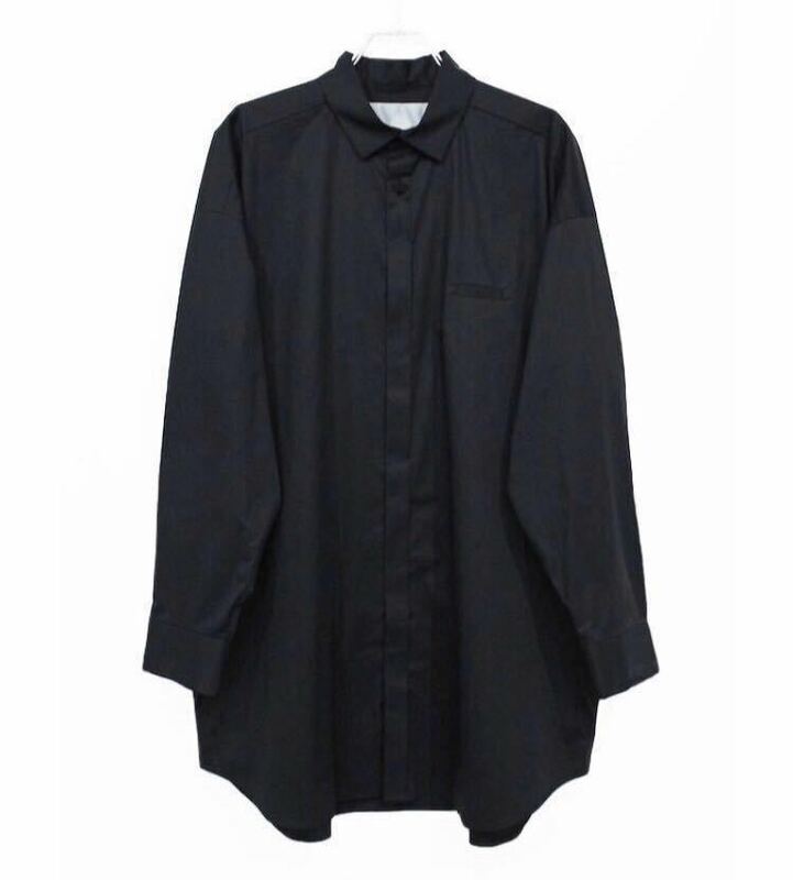 美品　完売 / Dulcamara / トレンチ シャツ 1 / ロングシャツ　長袖　ブラック　黒