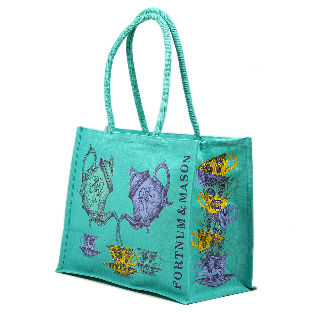☆匿名発送☆新品タグ付き フォートナムアンドメイソン F&M エコバッグ ジュートバッグ Fortnum&Mason Jude Fortnum's Teapot Bag for Life