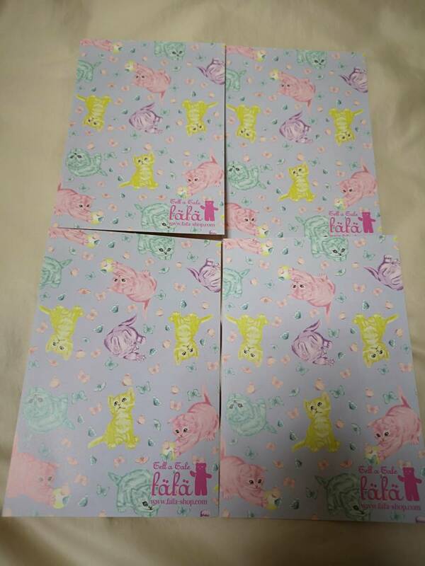 新品 fafa フェフェポストカード風カード 4枚 送料84円