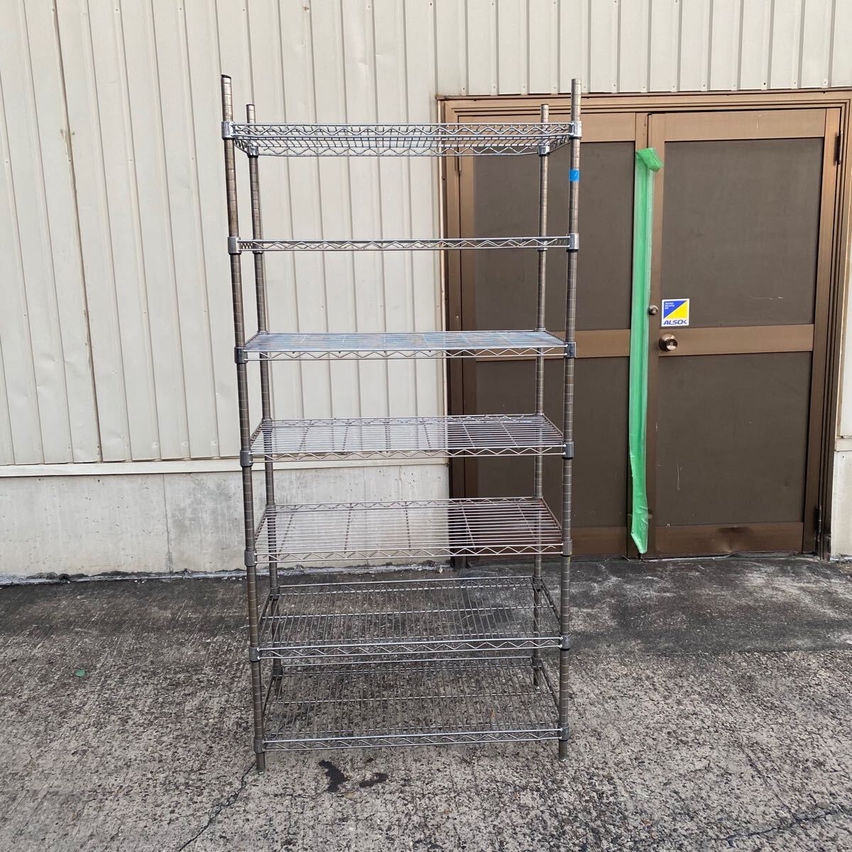 【引取限定】 メタルシェルフ スチールラック メタルラック 収納 倉庫 物置 ガレージ 900mm x 450mm x 1900mm(H)TBDY0175