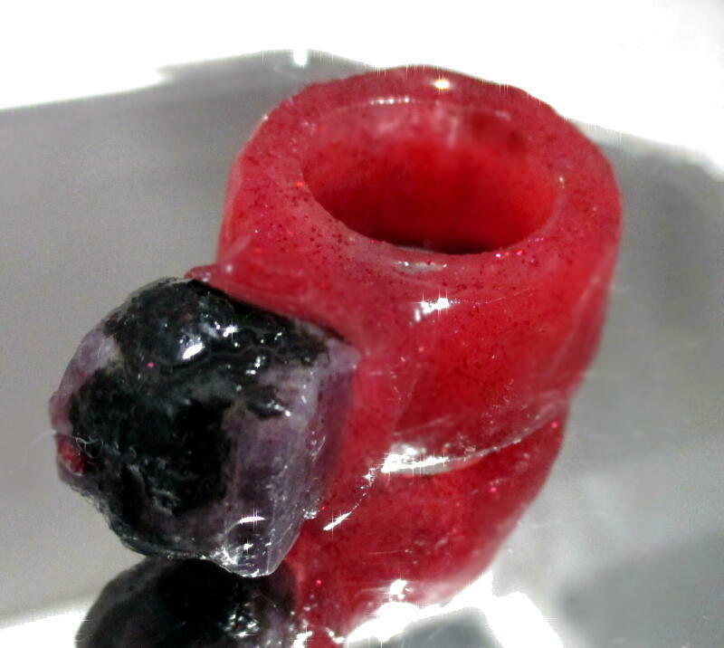 AntiqueStyleLady'sRedClearBigNaturalRubyStonRing*